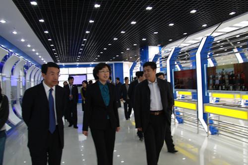 威海市委副书记、市长张惠（原青岛市委常委、副市长）和青岛市委常委、市委秘书长王鲁明视察指导工作